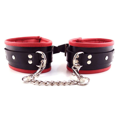 Padded Leather Wrist Cuffs