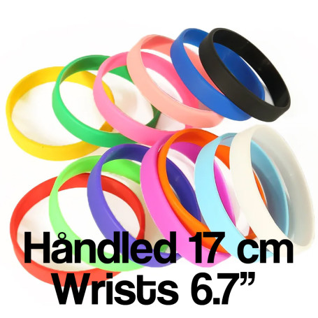 Gummi Armbånd 17 cm