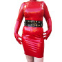 Latex fashion belt