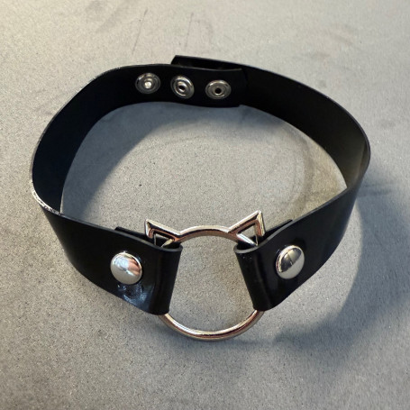 Latex Kitty Collar