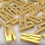 35 mm Gold Colored Letters