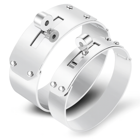 Poleret 'Metal Cuff' Armbånd