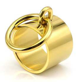 'O' BDSM Gold Colored Ring