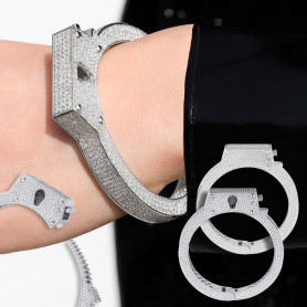 Silver Colored Handcuff Bracelet