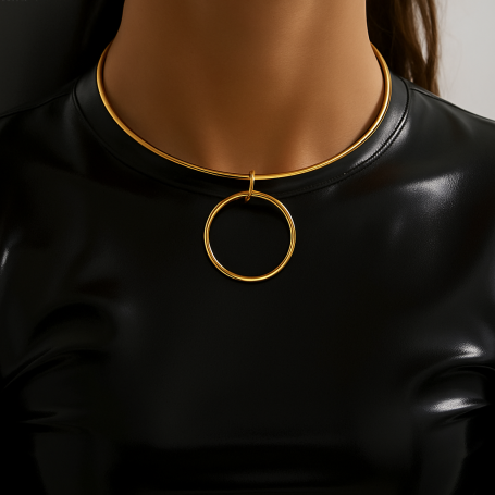 Elegant Halsring (Guldfarvet)