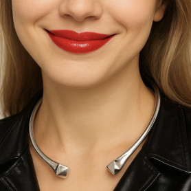 Open Choker (Silver Color)