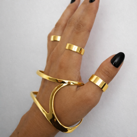 Bangle Slim Cuff (Gold Color)