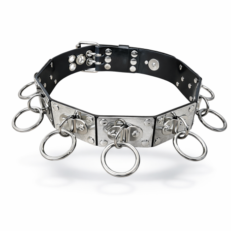 Latex / Metal Bondage Belt