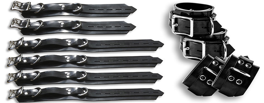 Fetish.dk | Latex Bondage Cuffs & Rubber BDSM Collars - Fetish.dk